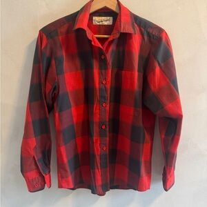 Diane Von Furstenberg - Red and Black Checkered Shirt